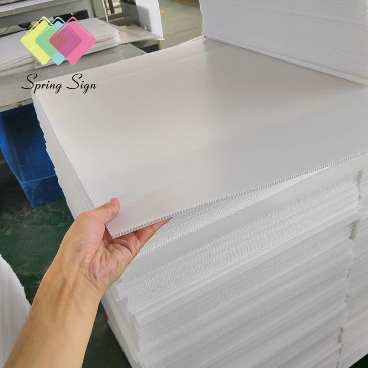 Spring Sign Coroplast 4x8 Feet White 4 Mm Corrugated Hollow Plastic Sheet