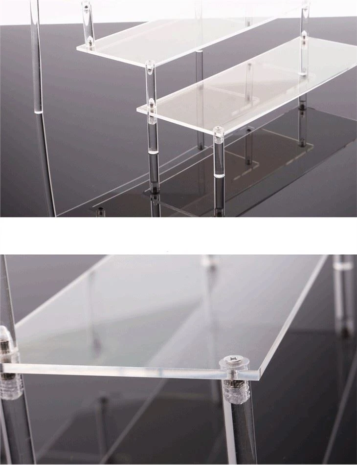 3 Stairs Top Display Rack Acrylic Display Riser